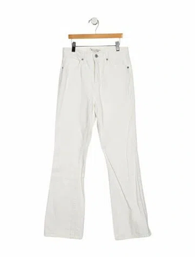 Pre-owned Nili Lotan High-rise Flared Jeans In Blue