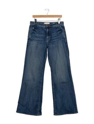 Pre-owned Nili Lotan High-rise Flared Jeans In Blue