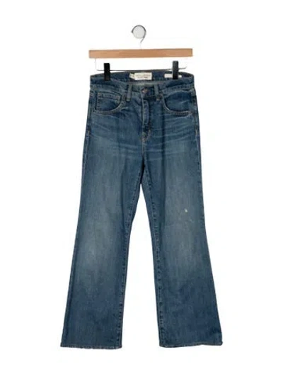 Pre-owned Nili Lotan High-rise Flared Jeans In Blue
