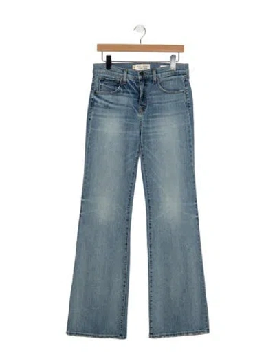 Pre-owned Nili Lotan High-rise Flared Jeans In Blue
