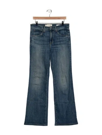 Pre-owned Nili Lotan High-rise Flared Jeans In Blue