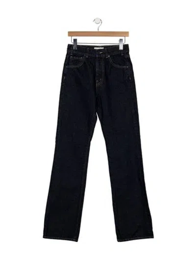 Pre-owned Nili Lotan High-rise Flared Jeans In Blue