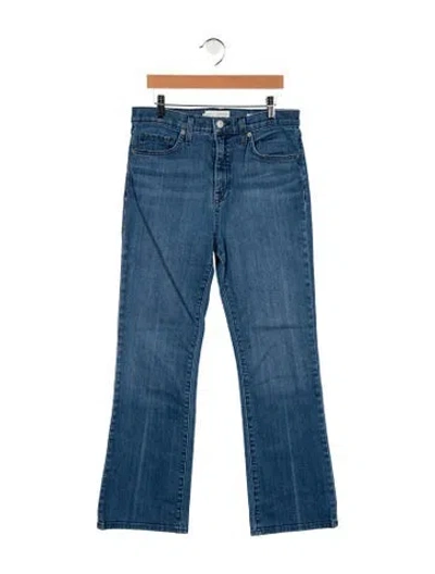 Pre-owned Nili Lotan High-rise Flared Jeans In Blue