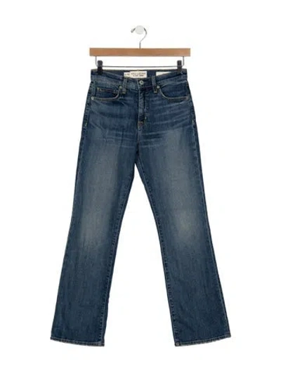 Pre-owned Nili Lotan High-rise Flared Jeans In Blue