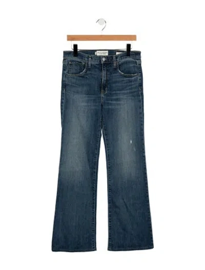 Pre-owned Nili Lotan High-rise Flared Jeans In Blue