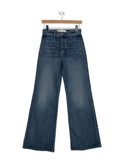 Pre-owned Nili Lotan High-rise Flared Jeans In Blue