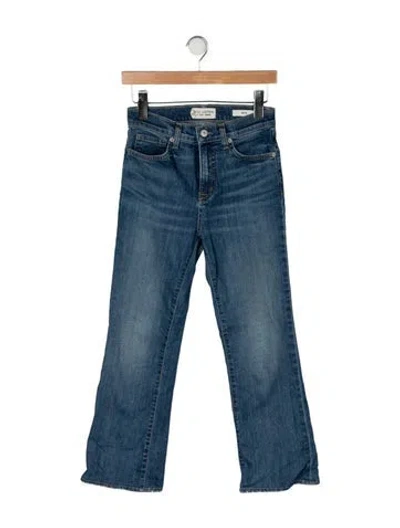 Pre-owned Nili Lotan High-rise Flared Jeans In Blue