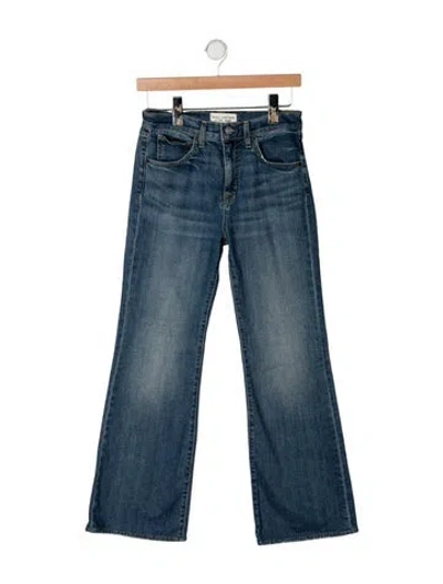 Pre-owned Nili Lotan High-rise Flared Jeans In Blue