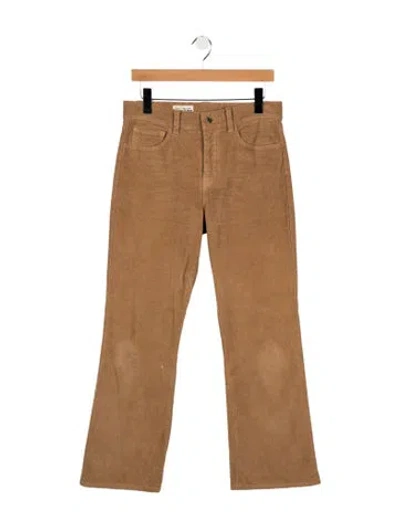 Pre-owned Nili Lotan High-rise Flared Jeans In Brown