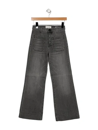 Pre-owned Nili Lotan High-rise Flared Jeans In Gray