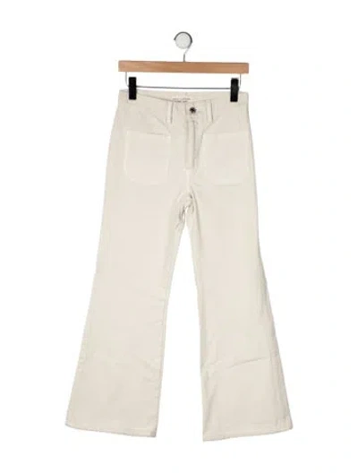 Pre-owned Nili Lotan High-rise Flared Jeans In Neutral