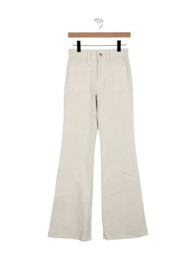 Pre-owned Nili Lotan High-rise Flared Jeans In Neutral