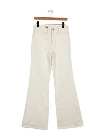 Pre-owned Nili Lotan High-rise Flared Jeans In Neutral