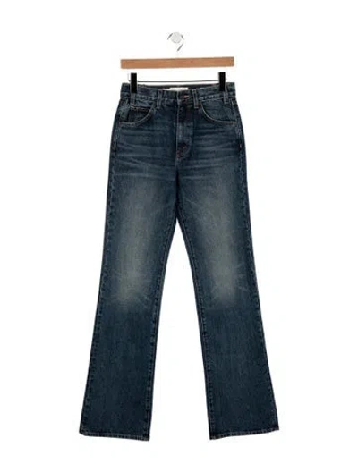 Pre-owned Nili Lotan High-rise Flared Jeans W/ Tags In Blue