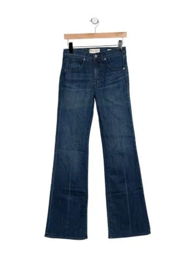 Pre-owned Nili Lotan High-rise Flared Jeans W/ Tags In Blue