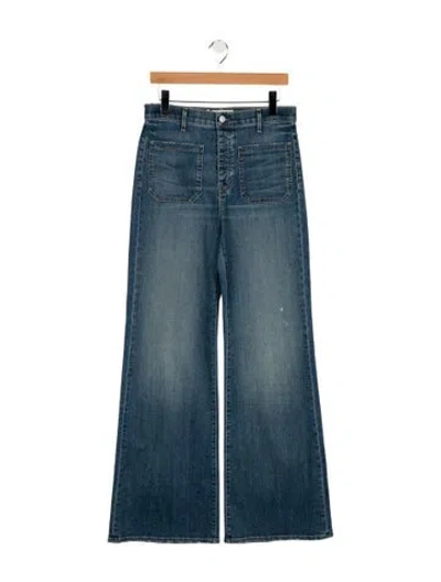Pre-owned Nili Lotan High-rise Flared Jeans W/ Tags In Blue