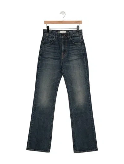 Pre-owned Nili Lotan High-rise Flared Jeans W/ Tags In Blue