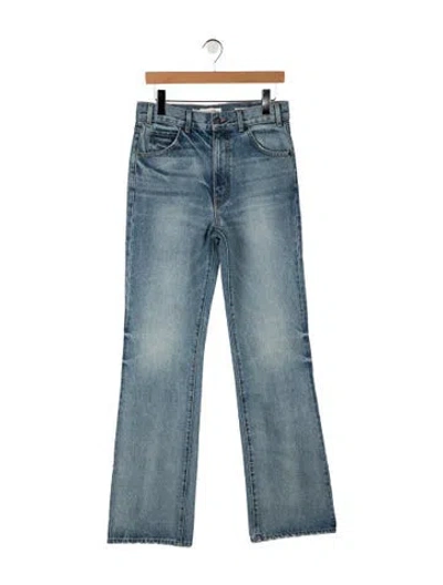 Pre-owned Nili Lotan High-rise Flared Jeans W/ Tags In Blue
