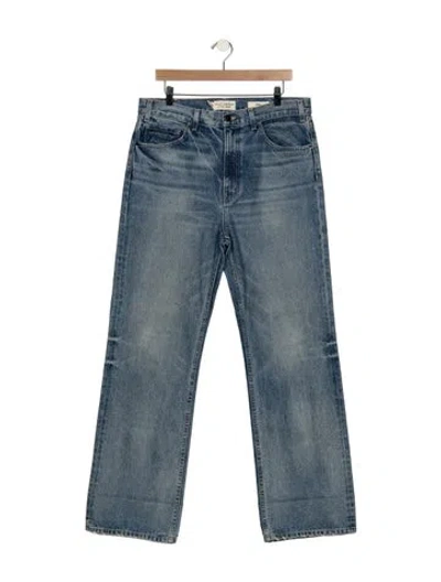 Pre-owned Nili Lotan High-rise Straight Leg Jeans In Blue