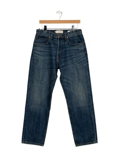 Pre-owned Nili Lotan High-rise Straight Leg Jeans W/ Tags In Blue