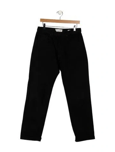 Pre-owned Nili Lotan High-rise Wide Leg Jeans In Black