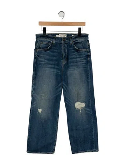 Pre-owned Nili Lotan High-rise Wide Leg Jeans In Blue