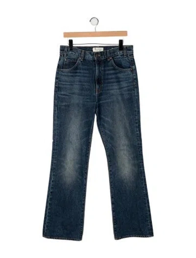 Pre-owned Nili Lotan High-rise Wide Leg Jeans In Blue