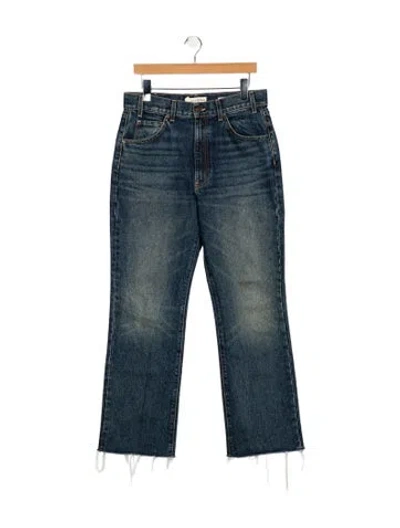 Pre-owned Nili Lotan High-rise Wide Leg Jeans In Blue