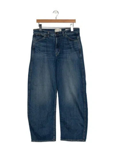 Pre-owned Nili Lotan High-rise Wide Leg Jeans In Blue