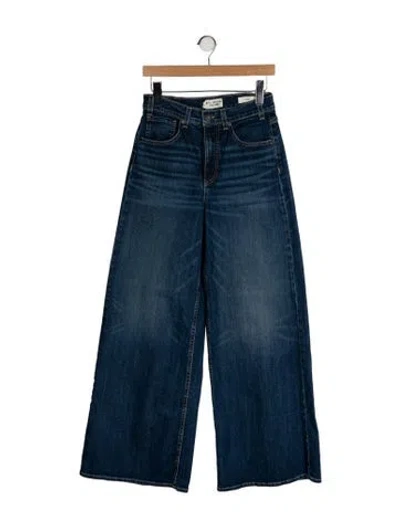 Pre-owned Nili Lotan High-rise Wide Leg Jeans In Blue
