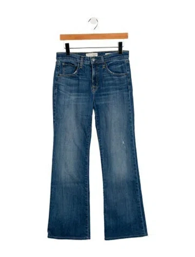 Pre-owned Nili Lotan High-rise Wide Leg Jeans In Blue