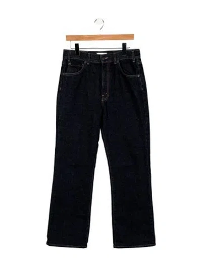 Pre-owned Nili Lotan High-rise Wide Leg Jeans In Blue