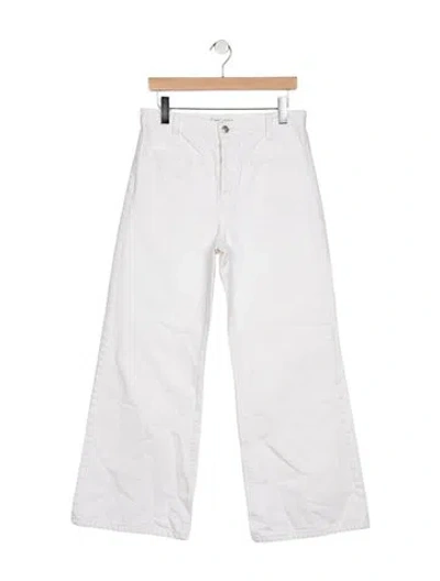 Pre-owned Nili Lotan High-rise Wide Leg Jeans In Blue