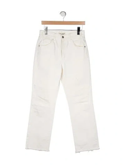 Pre-owned Nili Lotan High-rise Wide Leg Jeans In Neutral