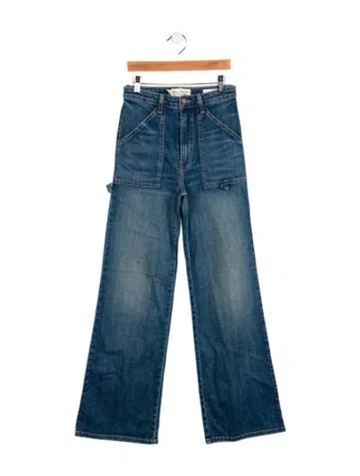 Pre-owned Nili Lotan High-rise Wide Leg Jeans W/ Tags In Blue