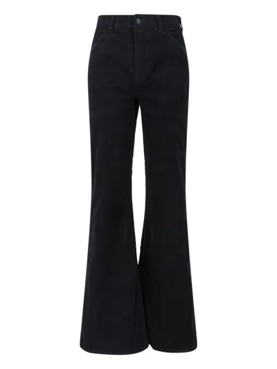 Nili Lotan High-rise Wide-leg Jeans In Black