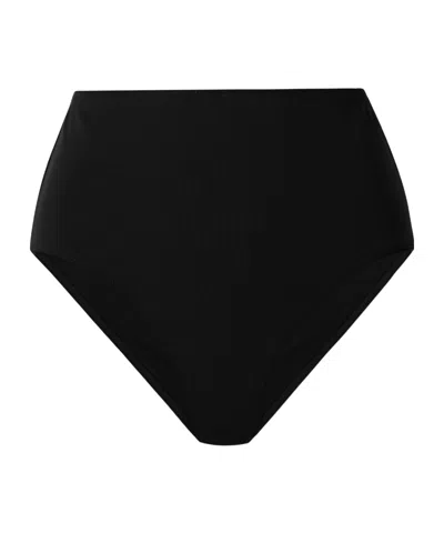 Nili Lotan High-waisted Bikini Bottoms In Black