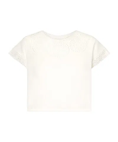 Nili Lotan Caila Crochet-trimmed Ramie Top In White