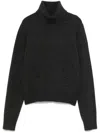 Nili Lotan Hollyn Sweater In Dark Charcoal Melange In Grey
