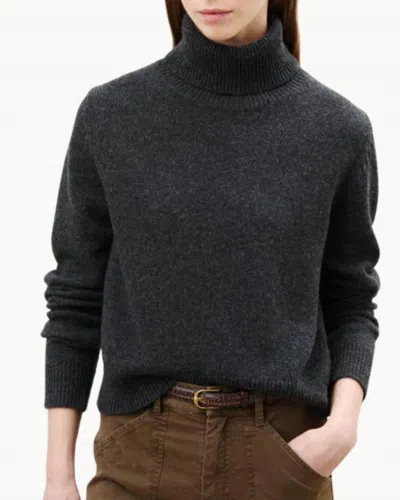 Nili Lotan Hollyn Sweater In Dark Charcoal Melange In Multi