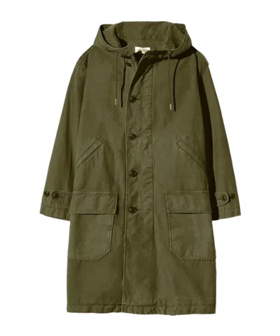 Nili Lotan Hooded Multi-pocket Long Parka In Gray