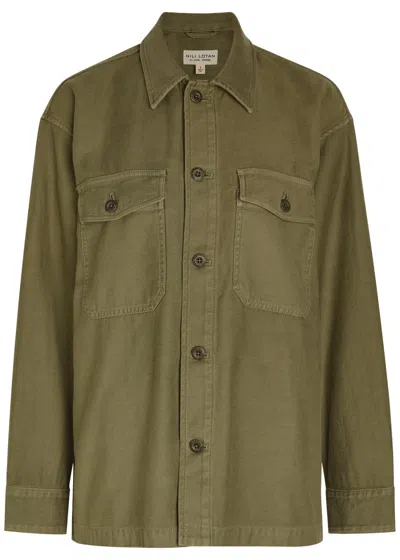 Nili Lotan Howard Cotton Overshirt In Multi