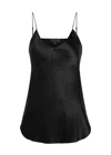 Nili Lotan Isabella Silk-satin Top In Black