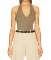Nili Lotan Ivey Off-the-shoulder Top In Military Green In Green