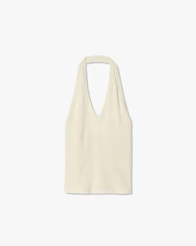 Nili Lotan Ivey Silk Halter In White