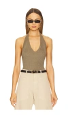 Nili Lotan Ivey Off-the-shoulder Top In Military Green In Military Green