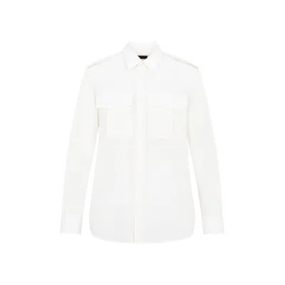 Nili Lotan Jeanette Silk Shirt In White