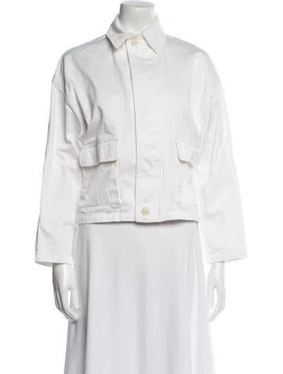 Pre-owned Nili Lotan Jacket In White