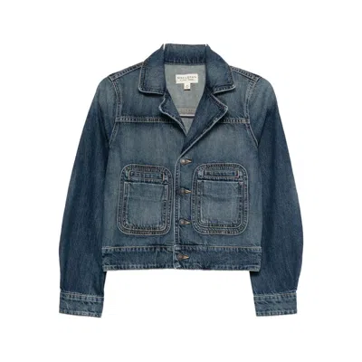 Nili Lotan Patch-pocket Denim Jacket In Blue