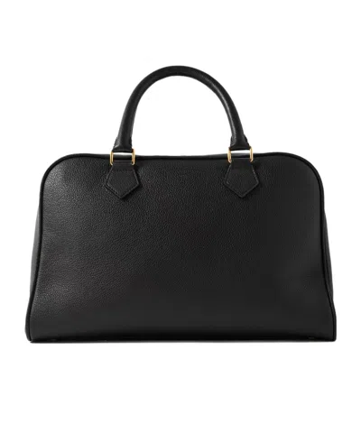 Nili Lotan Jaclyn Textured-leather Tote In Black